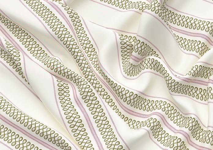 Noble Stripe, Moss - Roman Blind - Image 4